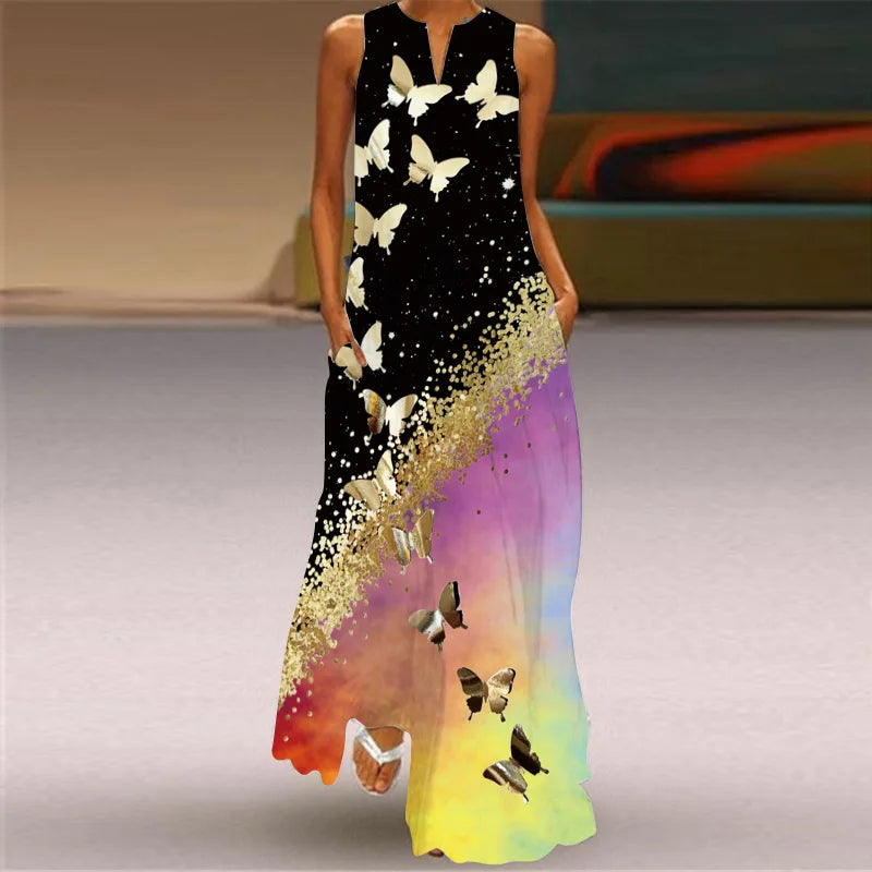 MONICA – BLOOM IN SILENCE MAXI DRESS