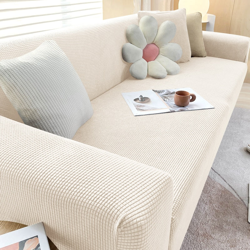 BowLift | Textured Stretch Sofa Cover | Non-Slip, Machine Washable & Protective for 1-Seater, 2-Seater, and 3-Seater Sofas