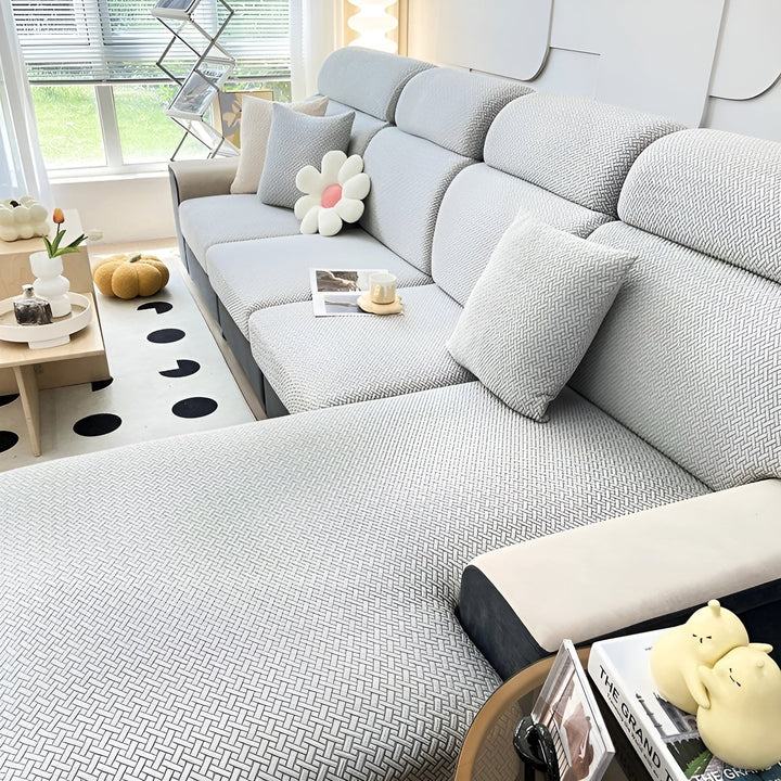 Elastic Sofa Cover – Water-Repellent and Tailored | Protective Cover Made from Stretch Fabric | Bowlift