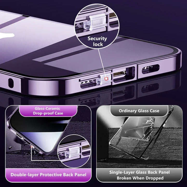 BowLift | Invisible Shield Full Cover Anti-Peep Privacy  Magnetic Phone Case
