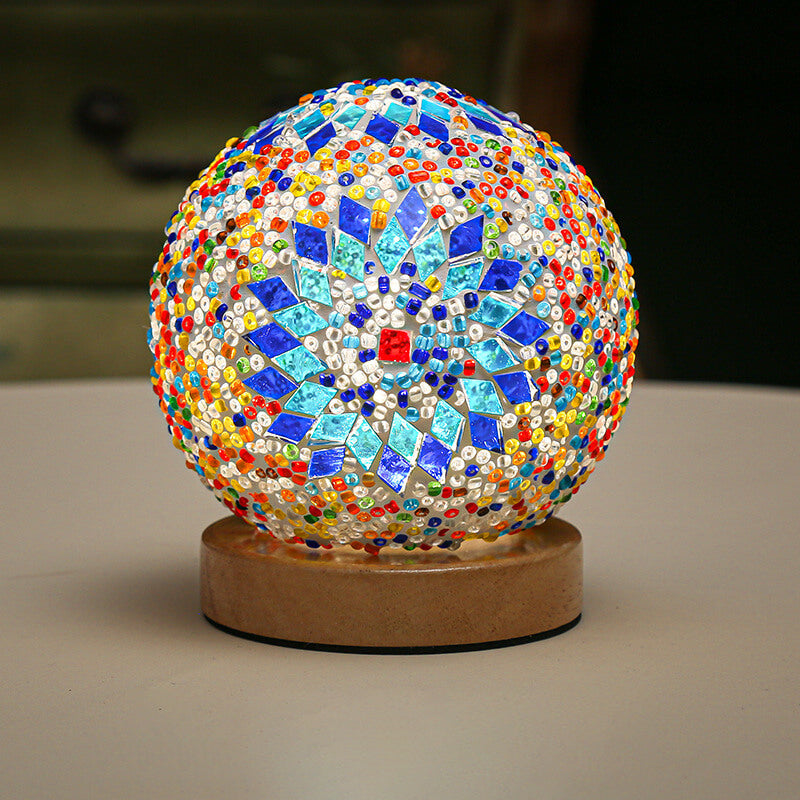 BowLift | BohoGlow – Modern Bohemian Table Lamp with USB Charging