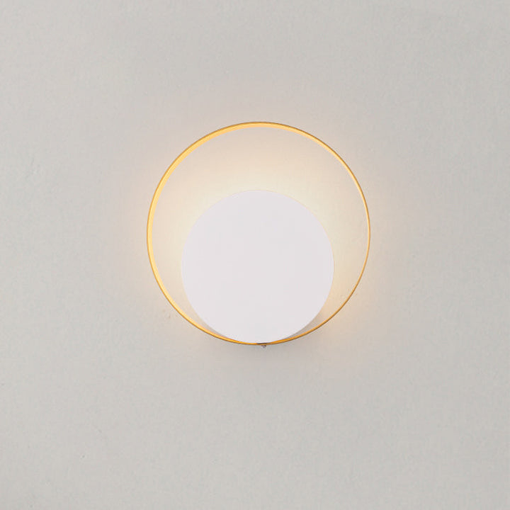 BowLift | Modern Minimalist Iron Circle Ring 1-Light Wall Sconces Lamp For Bedroom