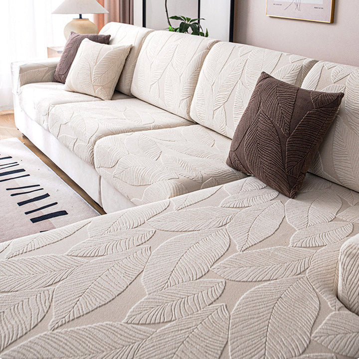 BowLift | Waterproof Sofa Cover with Tropical Leaf Pattern – Elastic and Scratch Resistant – Full Protection for Sofas