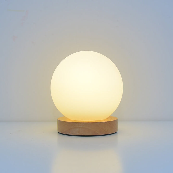 BowLift | Modern Minimalistic Round USB Rechargeable LED Night Light Table Lamp
