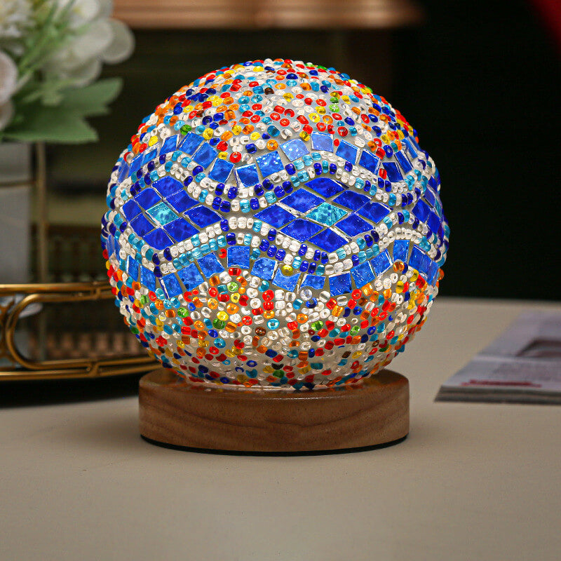 BowLift | BohoGlow – Modern Bohemian Table Lamp with USB Charging
