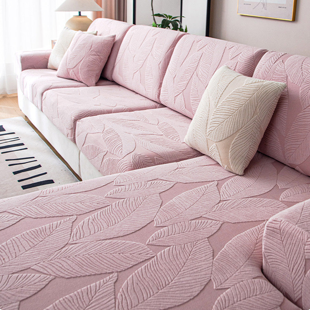 BowLift | Waterproof Sofa Cover with Tropical Leaf Pattern – Elastic and Scratch Resistant – Full Protection for Sofas