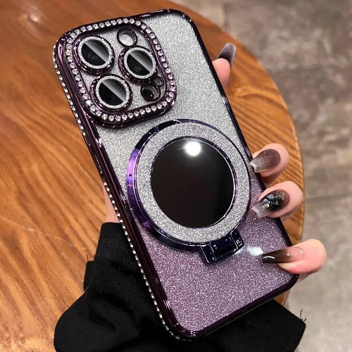 Azura | Phone Case with Mirror Magnetic Stand Glitter