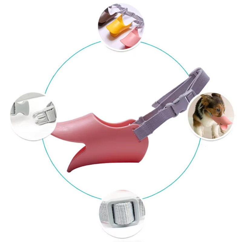 Azura | Adjustable Silicone Duckbill Dog Muzzle for Small and Large Dogs