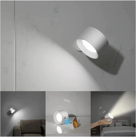 BowLift | Spotlight Wireless Wall Lamp - 360° Rotation, Dimmable, Rechargeable Wall Light
