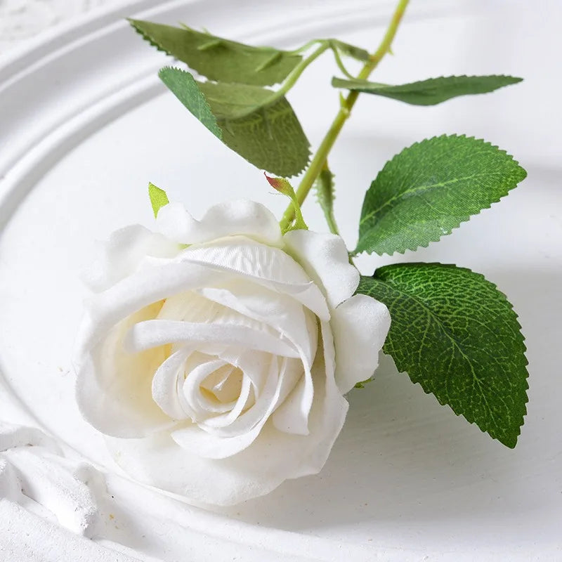 BowLift | 20 pieces Realistic Velvet Silk Rose Bouquet