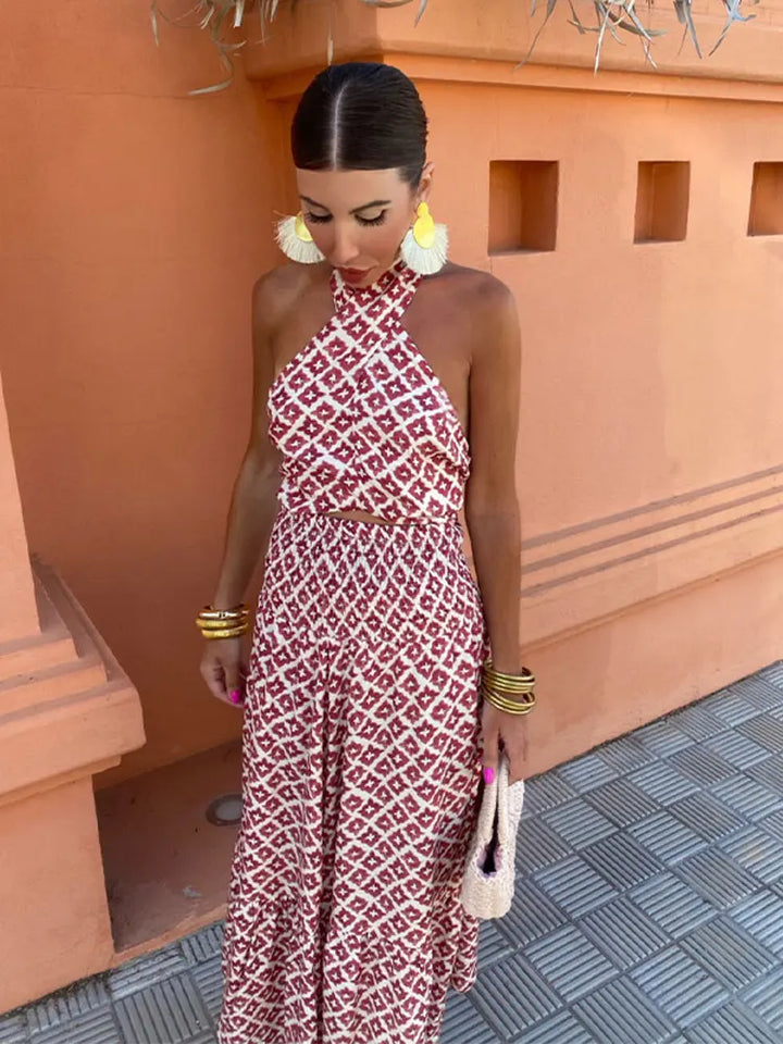Mickay - Elegant, Ruched Midi Dress with Off-Shoulder Design