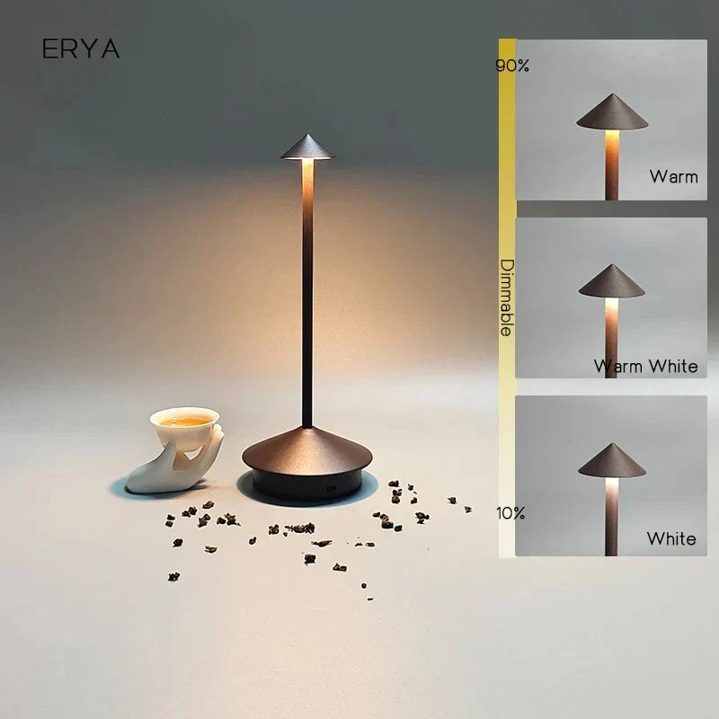 BowLift | Rechargeable Table Lamp Creative Dining Room Touch Led Pina pro Table Lamp Hotel Bar Coffee Desk Lamp Decorative Desk Lamp