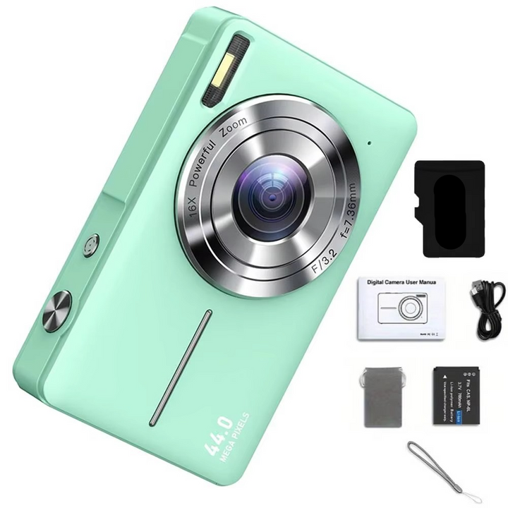 Azura | High-Resolution Kids' Digital Camera - 1080P HD, 44MP with 16X Zoom