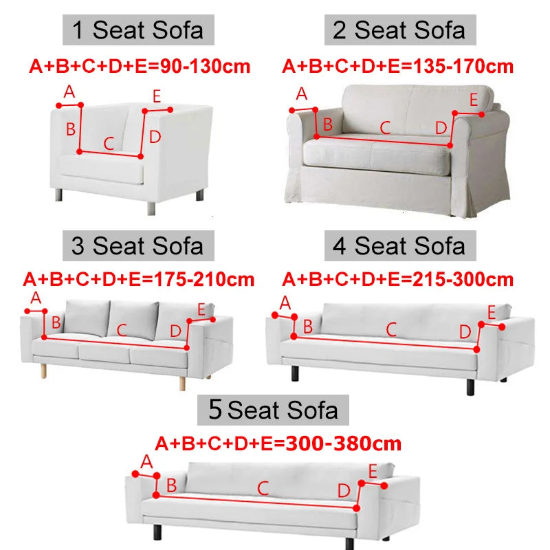 BowLift | Sofalino Stretch | Elastic Sofa Cover | Jacquard Design | For 1–4 Seater & L-Shape