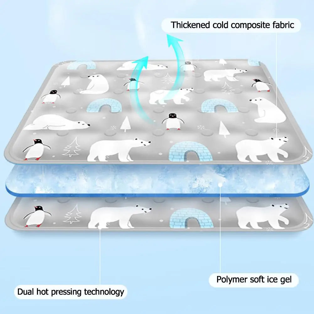 Azura | FrostPaws Cooling Mat for Dogs & Cats | Reusable & Filled with Gel | For Summer & Travel | PVC