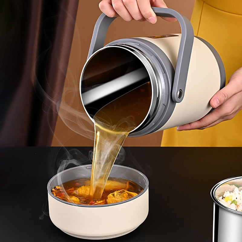 Azura | USB Heated Lunch Box | 304 Stainless Steel, Portable Food Warmer