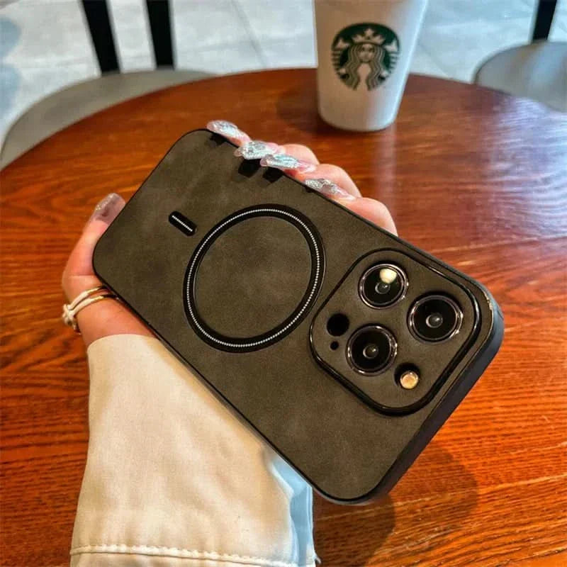 Azura | Deer Leather iPhone Case MagSafe Wireless Charging