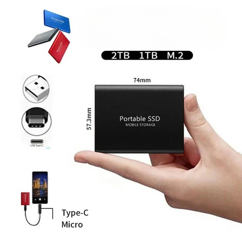 Azura | Portable SSD 128GB Hard Drive External Storage Compact Fast Best Quality