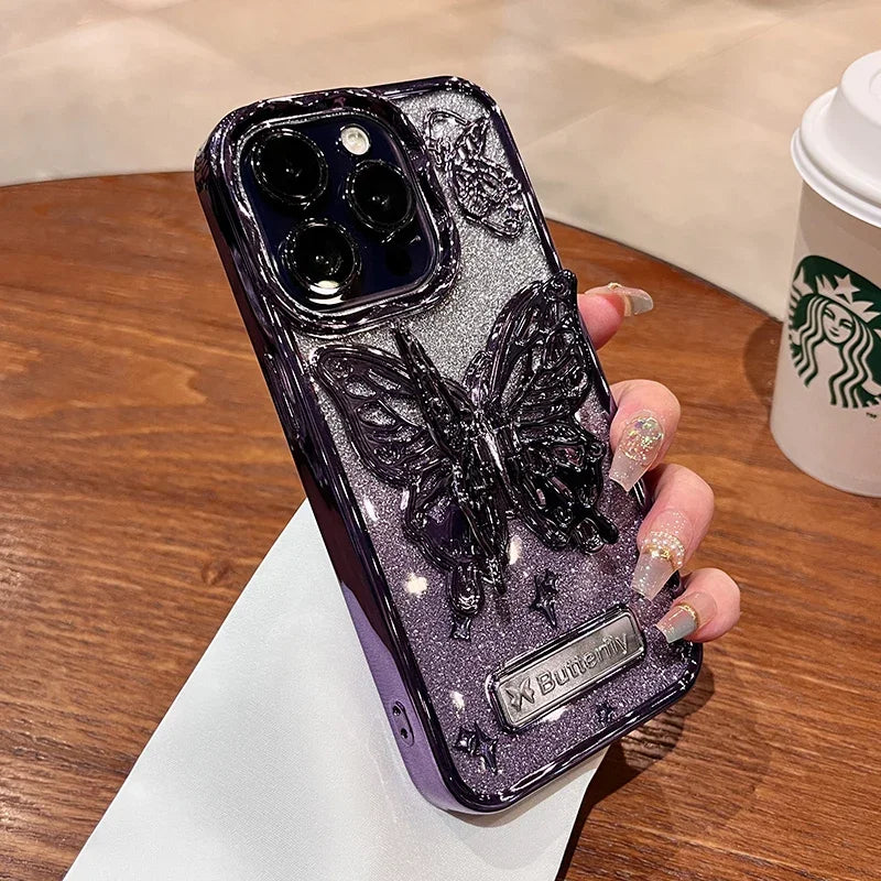 BowLift | Butterfly Light Transparent iPhone Case