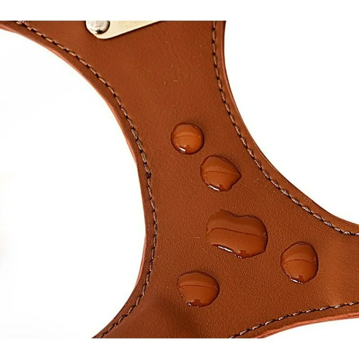 Adjustable Leather Dog Harness with Custom Engraving Azura