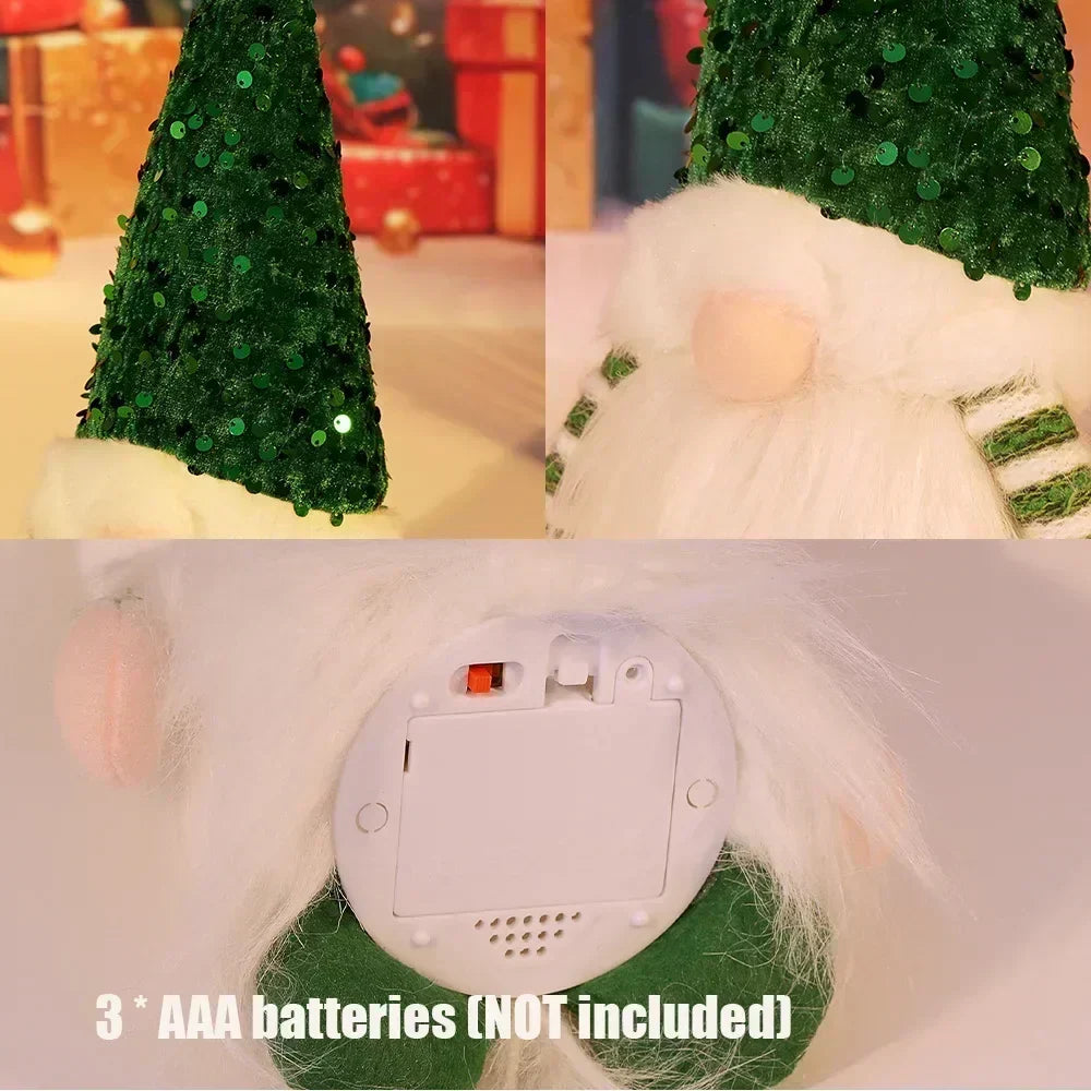 BowLift | LED Christmas Gnome | Knitted Design with Night Light | Glowing Christmas Decoration | Warm & Cozy