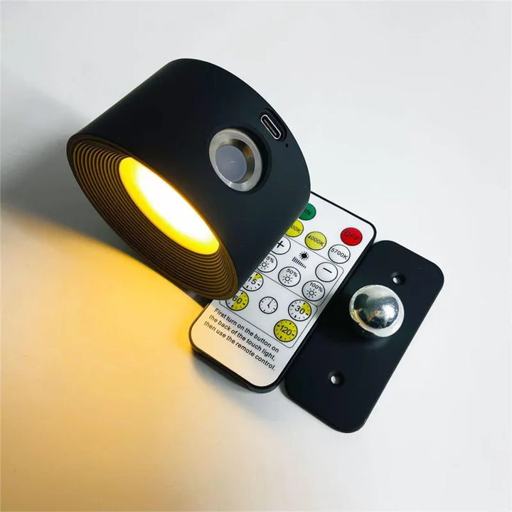 BowLift | Spotlight Wireless Wall Lamp - 360° Rotation, Dimmable, Rechargeable Wall Light