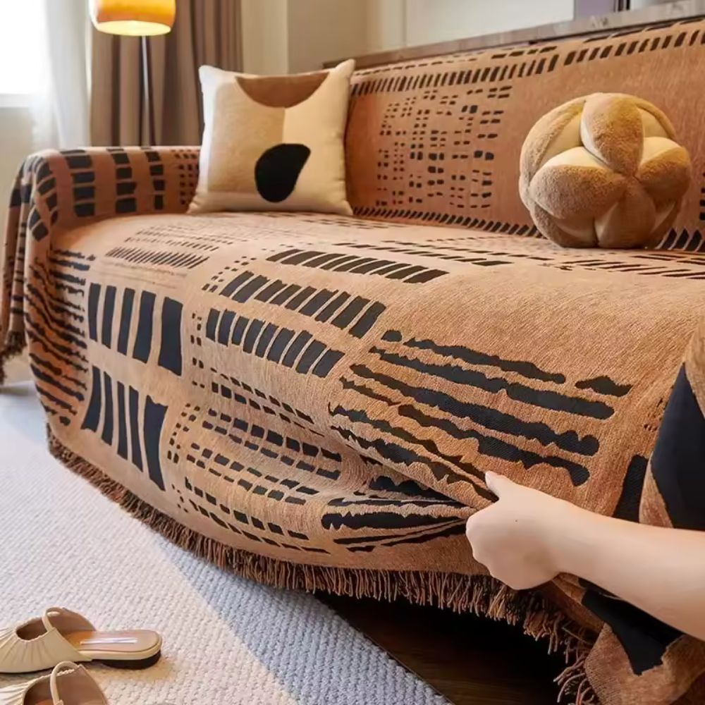 BowLift | Savanna Geo Chenille Sofa Cover