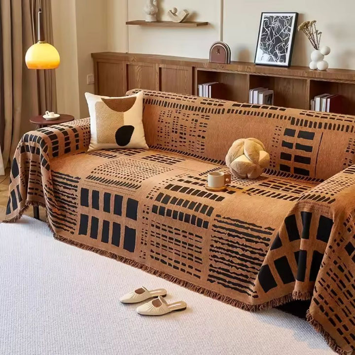 BowLift | Savanna Geo Chenille Sofa Cover