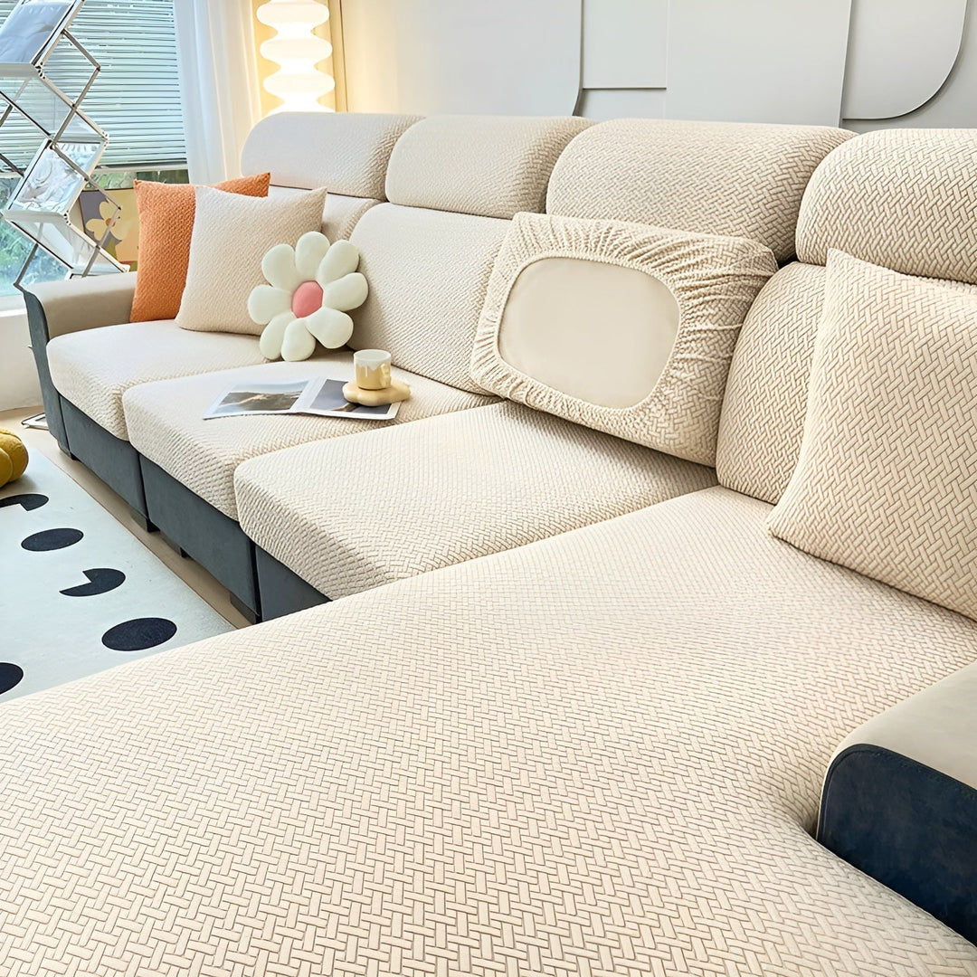 Elastic Sofa Cover – Water-Repellent and Tailored | Protective Cover Made from Stretch Fabric | Bowlift