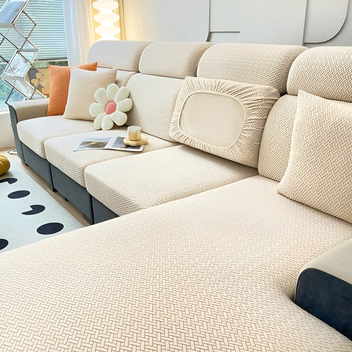 Elastic Sofa Cover – Water-Repellent and Tailored | Protective Cover Made from Stretch Fabric | Bowlift