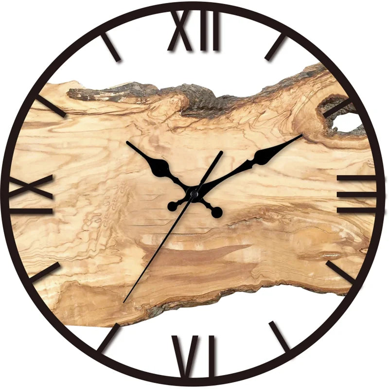 BowLift | Silent wall clock made of acrylic and wood