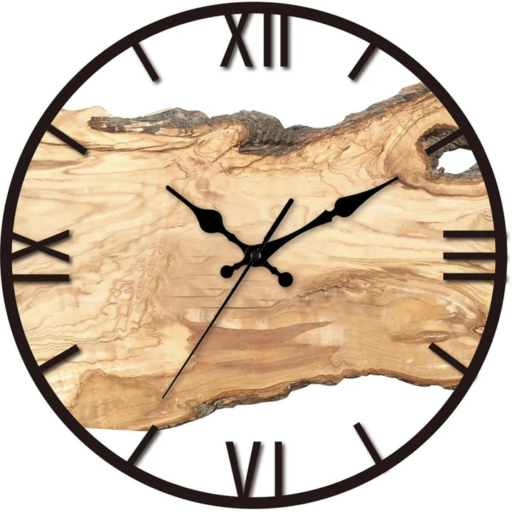 BowLift | Silent wall clock made of acrylic and wood