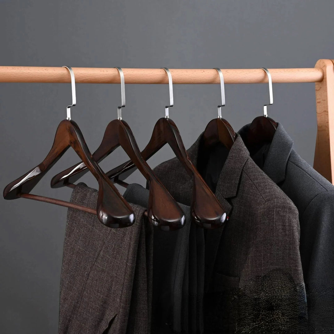 Azura | Luxury Wooden Clothes Hangers with Curved Design