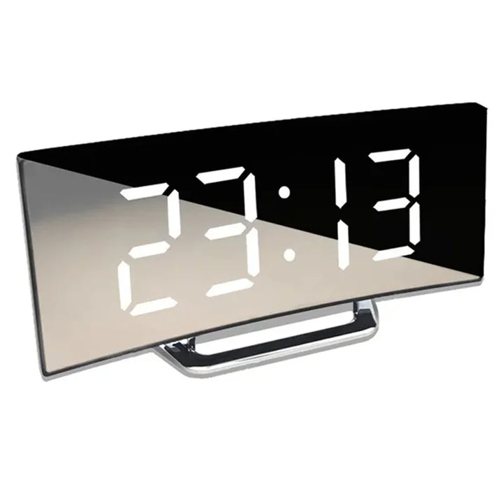 BowLift | LED curved screen digital alarm clock with USB charging
