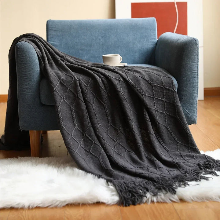 Azura | Nordic Style Dick Knitted Blanket