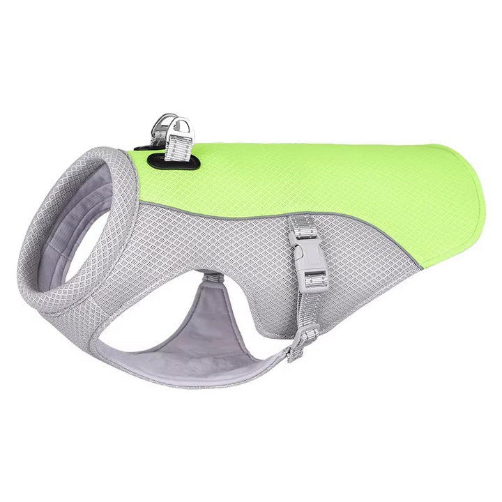 Azura | Summer Reflective Dog Cooling Vest & Quick-Release Harness
