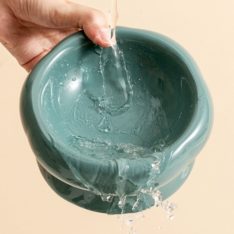 Azura | Luna Ceramic Elevated Cat Bowls