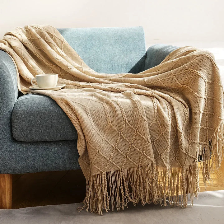 Azura | Nordic Style Dick Knitted Blanket