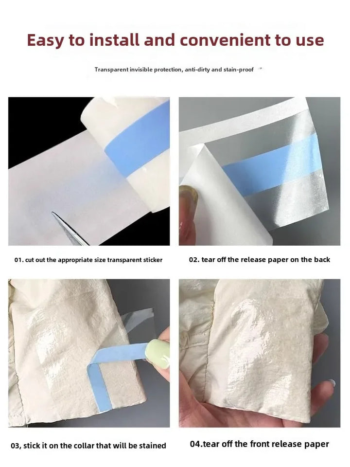 Azura | Transparent Shirt Collar Anti-Stain Stickers