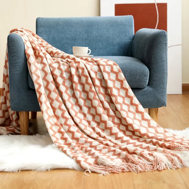 Azura | Nordic Style Dick Knitted Blanket