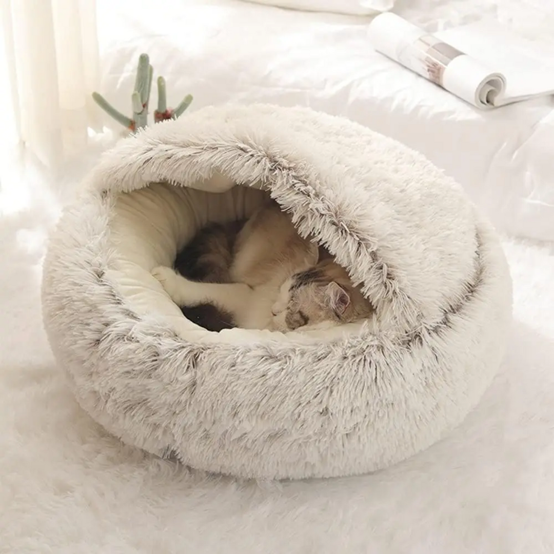 Azura | Cozy Cave Pet Bed | Calming & Comfortable Dog Bed for Deep Relaxation