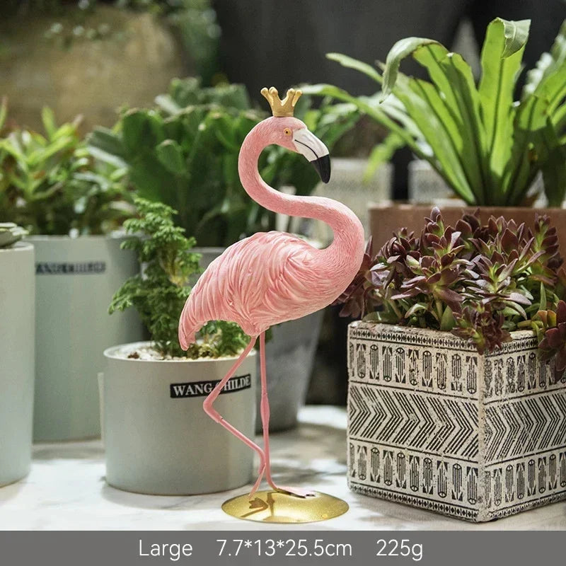 BowLift | Nordic Flamingo Figurine Figure Statue Sculpture Living Room Office Wedding Party Ornaments Home Decor Decoration Accessories