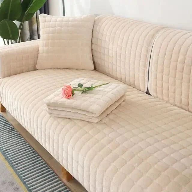 BowLift | VelvetCozy - Plush velvet anti-slip sofa cover for added elegance and comfort