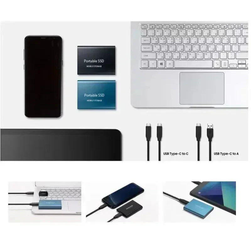 Azura | Portable SSD 128GB Hard Drive External Storage Compact Fast Best Quality
