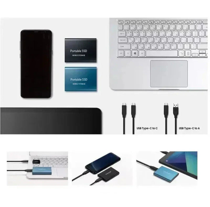 Azura | Portable SSD 128GB Hard Drive External Storage Compact Fast Best Quality