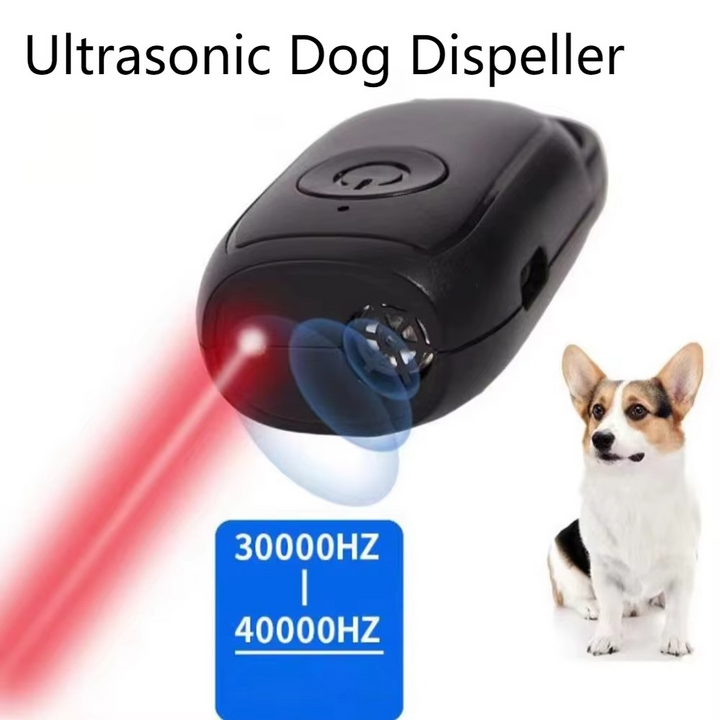 Azura | Ultrasonic Mini Dog Repeller and Anti-Barking Training Device with LED Light