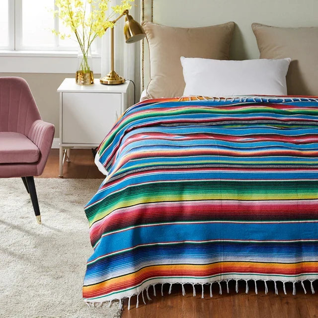Azura | Colorful Mexican Serape Blanket