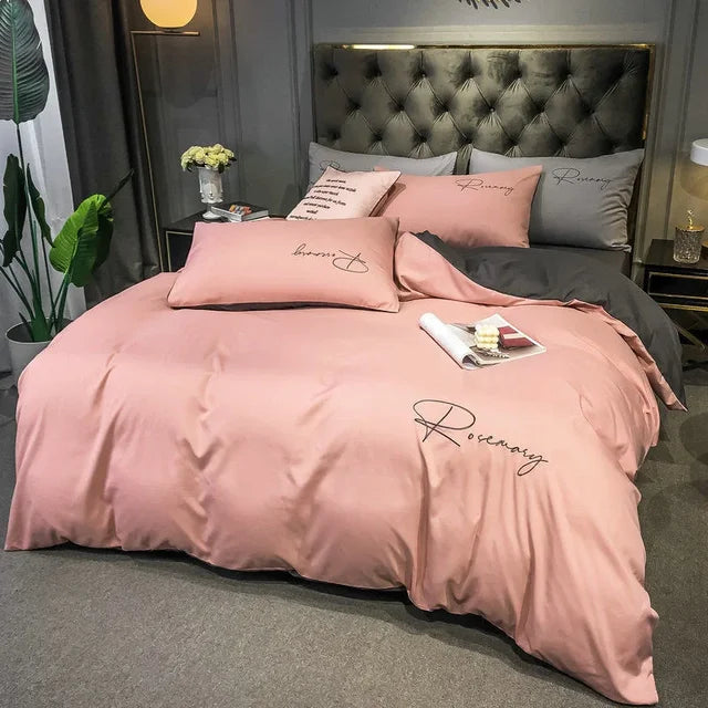 BowLift | EmbroiLux Bedding - Elegant luxury duvet cover with embroidery design