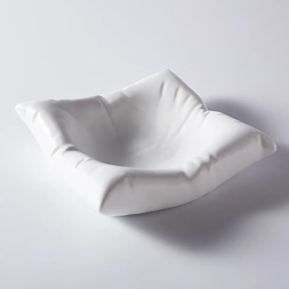 Azura | Ceramic Artistic Pillow Shape Food Plate