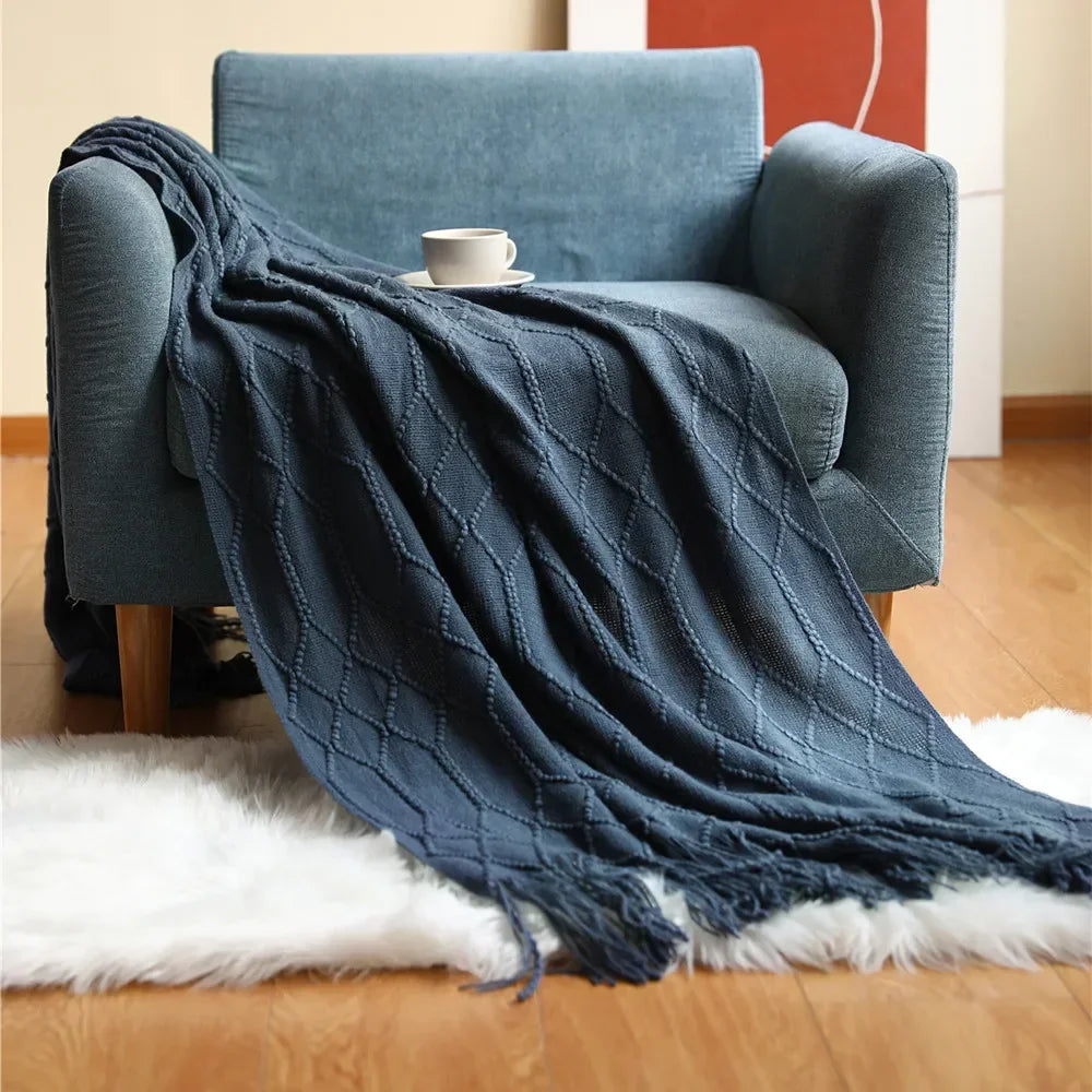 Azura | Nordic Style Dick Knitted Blanket